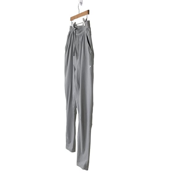 Gymshark Grey Pull On Pants  With Ties 2 Front Pockets Size M - Picture 5 of 9
